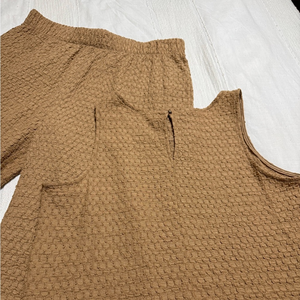 Truth Crinkled Beige Blouse